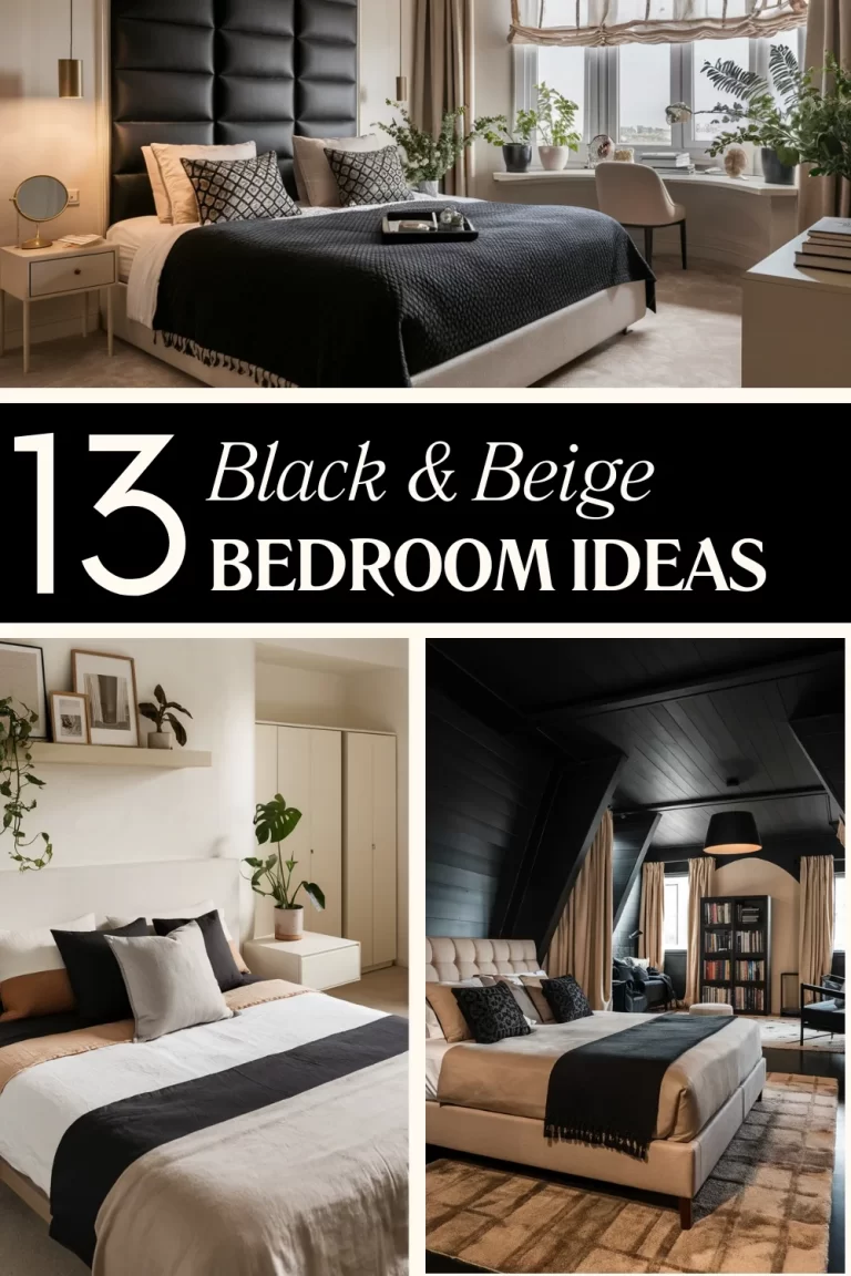 13 Designer-Approved Beige and Black Bedroom Looks