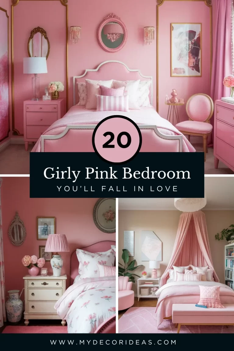20 Girly Pink Bedroom Ideas You’ll Fall in Love