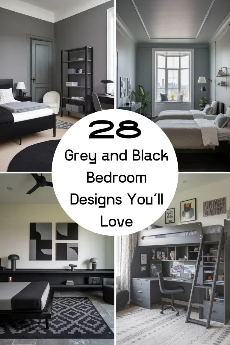 28 Grey and Black Bedroom Designs You’ll Love