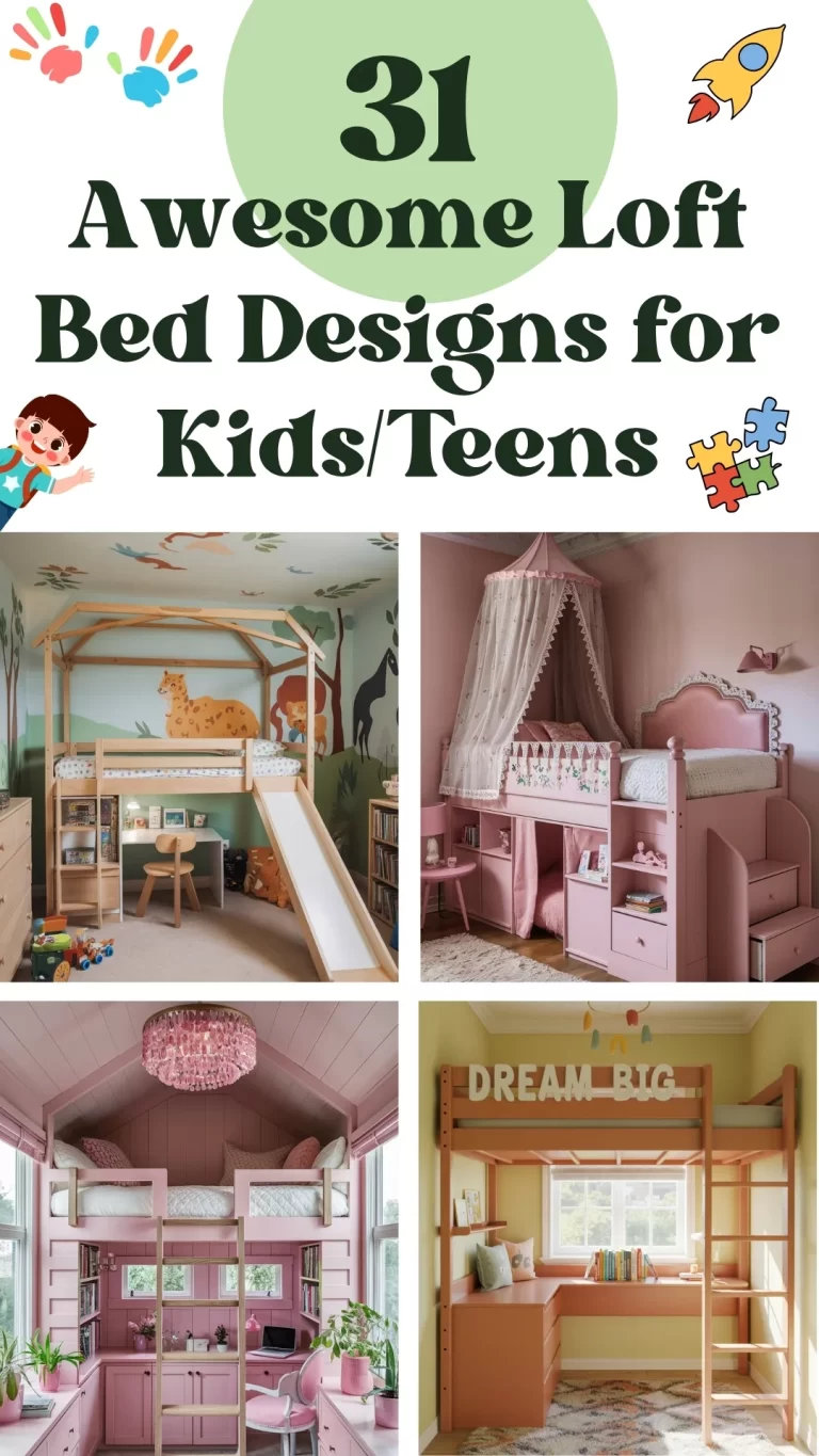 From Study to Sleep: 31 Awesome Loft Bed Designs for Kids/Teens