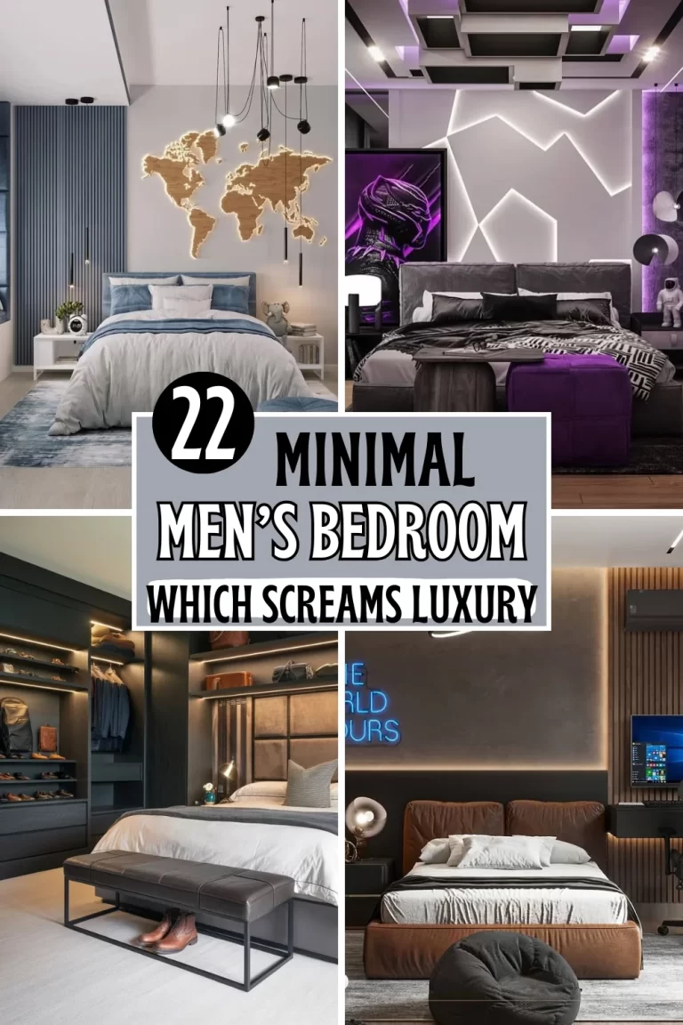 25+ Modern Men’s Bedroom Ideas That Combine Comfort and Class