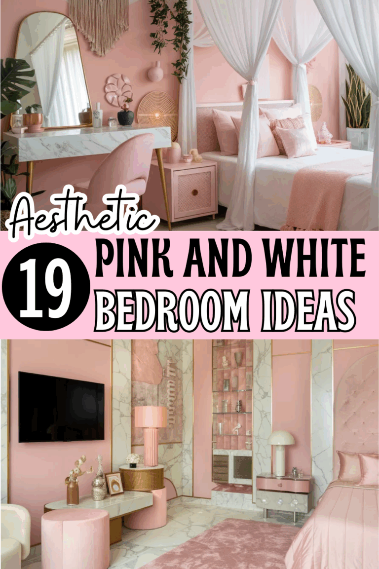 19 Dreamy Pink and White Bedroom Inspiration: Layouts, Styling Tips & Decor Trends