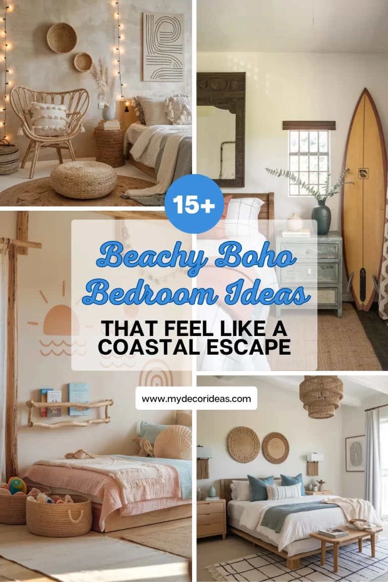 15+ Beachy Boho Bedroom Ideas That Feel Like a Coastal Escape