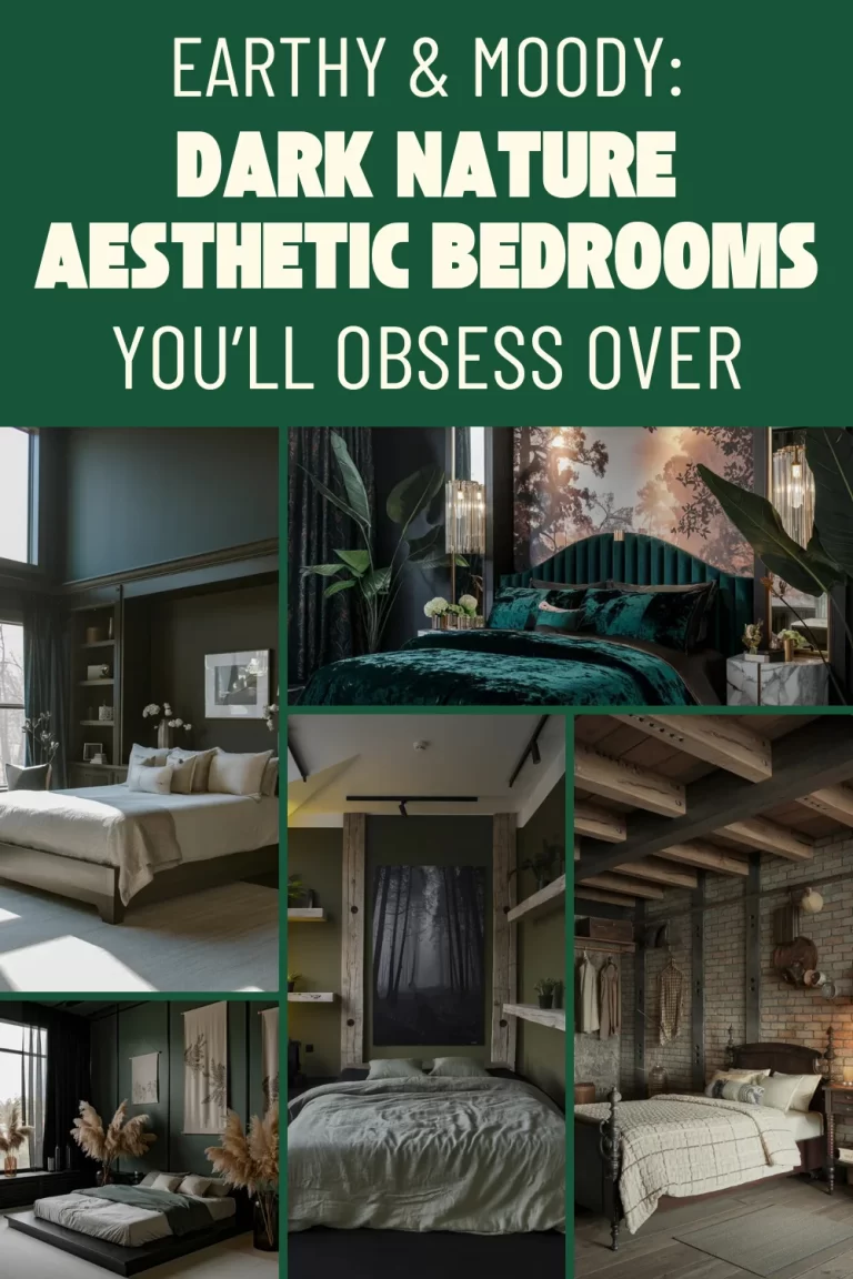 Earthy & Moody: Dark Nature Aesthetic Bedrooms You’ll Obsess Over