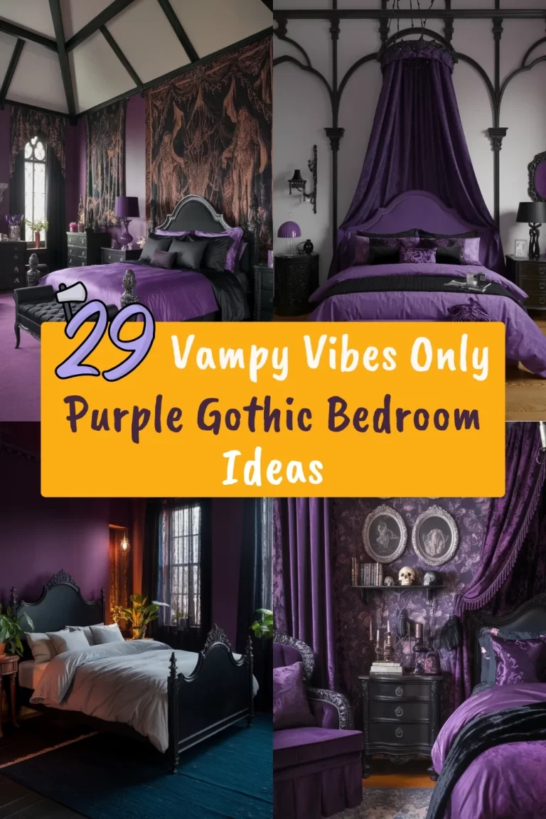 Vampy Vibes Only: 29 Purple Gothic Bedroom Ideas