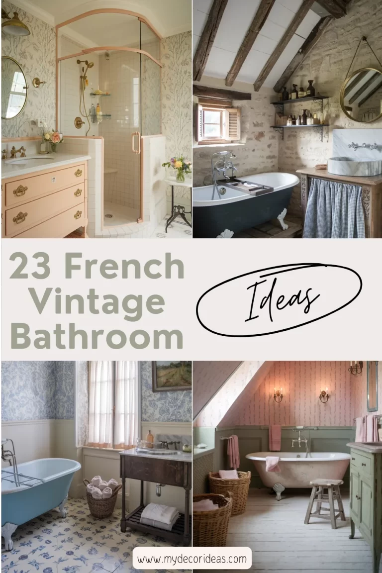 23 French Vintage Bathroom Ideas to Instantly Upgrade Your Space