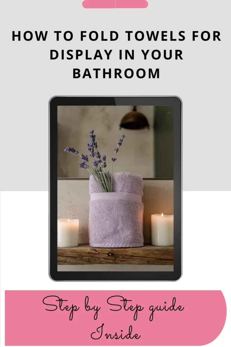 How to Fold Towels for Display in Your Bathroom
