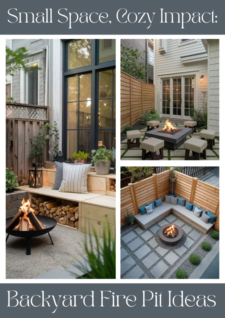 Small Space, Cozy Impact: Backyard Fire Pit Inspiration