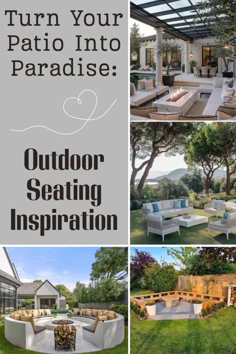 Turn Your Patio Into Paradise: Outdoor Seating Inspiration